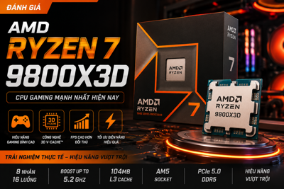 Đánh Giá AMD Ryzen 7 9800X3D: Khi "Vua Gaming" Thiết Lập Lại Tiêu Chuẩn Mới