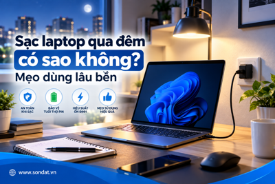 Sạc Laptop Qua Đêm Có Làm Hỏng Pin? Giải Đáp Và Mẹo Sử Dụng Bền Lâu