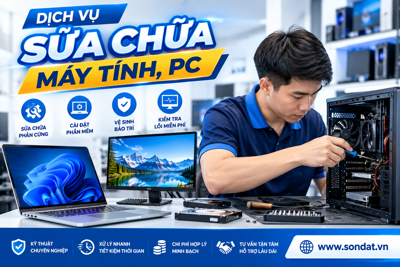 Dịch Vụ Sửa Chữa Máy Tính, PC Uy Tín – Kiểm Tra Nhanh, Xử Lý Đúng Lỗi