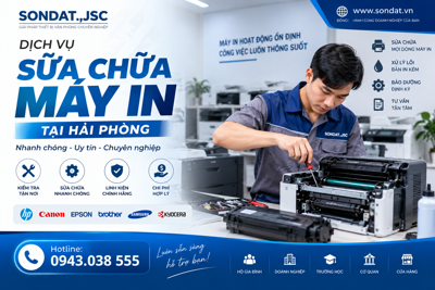 Dịch vụ sửa chữa máy in tại Hải Phòng – Nhanh chóng, uy tín, chuyên nghiệp