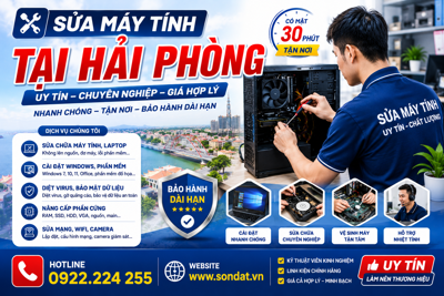 Sửa Máy Tính Tại Hải Phòng Uy Tín – Tận Nơi, Giá Hợp Lý