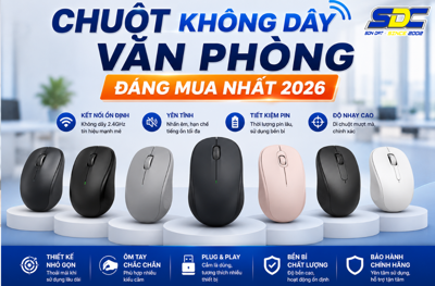 Chuột Không Dây Văn Phòng Đáng Mua Nhất 2026