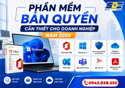 Top Phần Mềm Bản Quyền Cần Thiết Cho Doanh Nghiệp Năm 2026