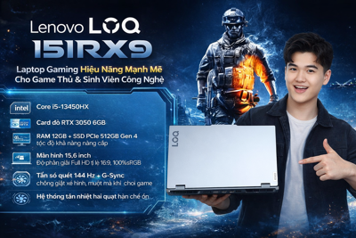 Review Laptop Lenovo LOQ 15IRX9 – Laptop Gaming Hiệu Năng Mạnh Mẽ 