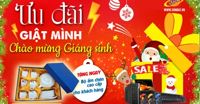 Tưng bừng khuyến mãi chào đón giáng sinh và năm mới 2021