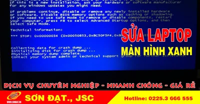 Hướng dẫn sửa lỗi laptop bị lỗi màn hình xanh