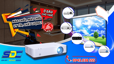 Cho thuê màn chiếu, máy chiếu uy tín, giá rẻ hàng đầu Hải Phòng