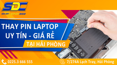 Dịch vụ thay pin laptop lấy ngay, giá rẻ chỉ có tại Sơn Đạt.,JSC
