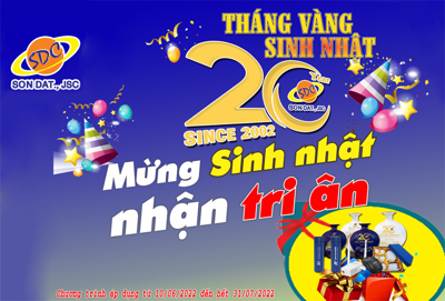 Sơn Đạt.,JSC đón sinh nhật lần thứ 20 với hàng ngàn quà tặng gửi tới khách hàng