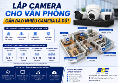 Lắp Camera Cho Văn Phòng Cần Bao Nhiêu Camera Là Đủ?