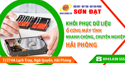 Khôi phục dữ liệu ổ cứng máy tính nhanh chóng, chuyên nghiệp Hải Phòng