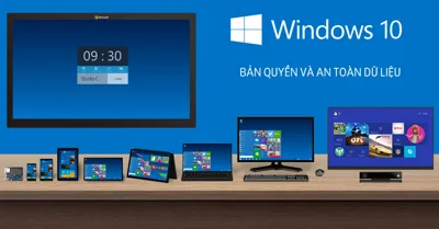 Sử dụng windows 10 bản quyền và lợi ích khi dùng win bản quyền