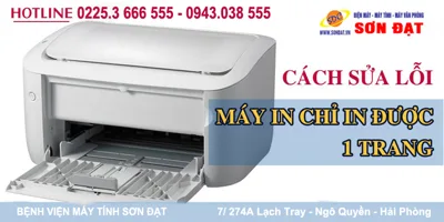 Máy in chỉ in được một trang, Nguyên nhân và cách khắc phục