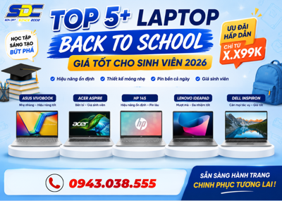 Top 5+ laptop Back to School giá tốt cho sinh viên 2026