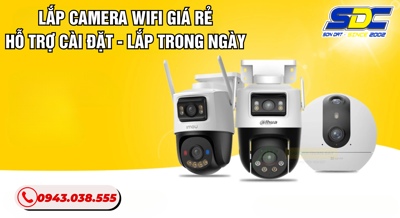 Lắp Camera Wifi Giá Rẻ – Hỗ Trợ Cài Đặt, Lắp Trong Ngày