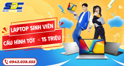 Laptop Sinh Viên Giá Rẻ 2025 - Cấu hình tốt giá dưới 15 triệu | SONDAT., JSC