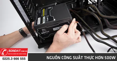 Nguồn công suất thực hơn 500w dành cho máy tính làm việc nặng