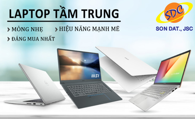 Loạt laptop tầm trung với hiệu năng mạnh mẽ đáng mua nhất tại Sơn Đạt.,JSC
