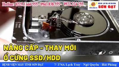 Nâng cấp ổ cứng, thay ổ cứng laptop tại Hải Phòng, chính hãng