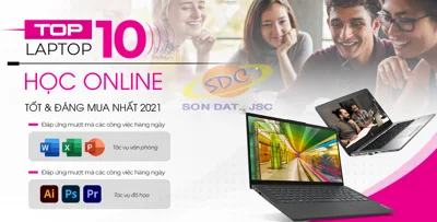 Top 10 laptop học online tốt đáng mua nhất năm 2021