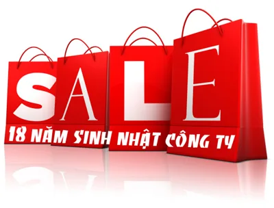 18 ngày vàng ngập tràn khuyến mại nhân dịp sinh nhật công ty