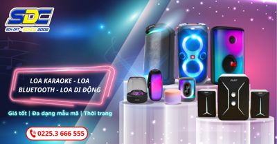 Loa Karaoke, loa Bluetooth, loa di động chính hãng tại Hải Phòng