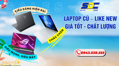 Laptop Cũ – Like New Giá Tốt – Bảo Hành Lên Tới 12 Tháng