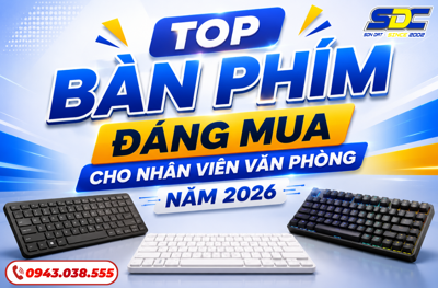Top Bàn Phím Đáng Mua Cho Nhân Viên Văn Phòng Năm 2026