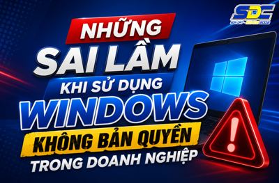 Những Sai Lầm Khi Sử Dụng Windows Không Bản Quyền Trong Doanh Nghiệp