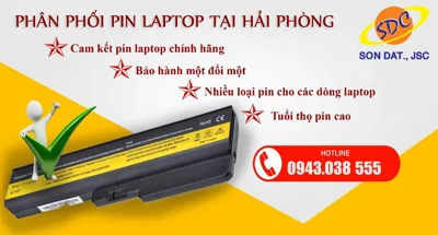 Địa chỉ phân phối pin laptop chính hãng, giá rẻ nhất Hải Phòng