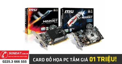 Những dòng card đồ họa chơi game giá tầm 01 triệu đồng