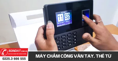Các loại máy chấm công bằng vân tay và bằng thẻ từ phổ biến