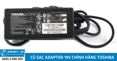 Củ sạc adapter 19v chính hãng Toshiba