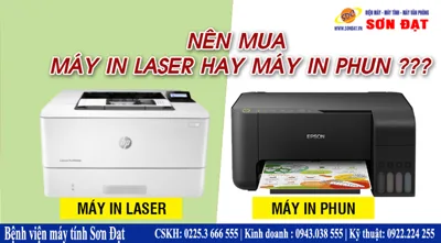 Nên mua máy in Phun hay máy in Laser hơn?