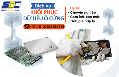 Sơn Đạt.,JSC chuyên khôi phục dữ liệu ổ cứng chuyên nghiệp, uy tín Hải Phòng