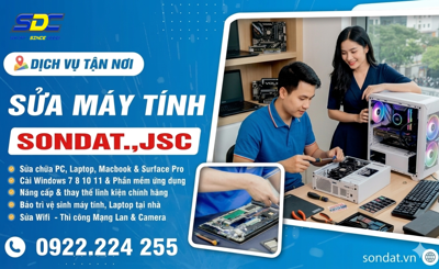 Sửa Máy Tính Tận Nơi Tại Hải Phòng Uy Tín – Nhanh Chóng, Giá Tốt | SONDAT.JSC