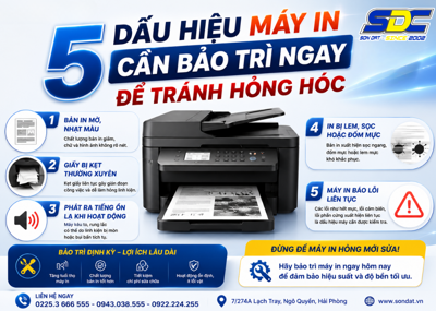 5 Dấu Hiệu Máy In Cần Bảo Trì Ngay Để Tránh Hỏng Hóc