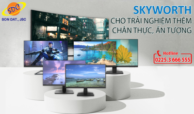 Màn hình máy tính SKYWORTH - Cho những trải nghiệm làm việc,  giải trí thêm chân thực, ấn tượng hơn