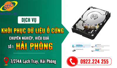Dịch vụ khôi phục dữ liệu ổ cứng chuyên nghiệp, hiệu quả số 1 Hải Phòng