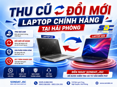 Thu Cũ Đổi Mới Laptop Chính Hãng Tại Hải Phòng