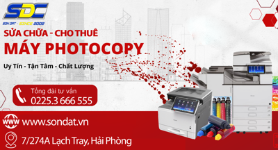 Sửa chữa, cho thuê máy photocopy uy tín, giá tốt Hải Phòng