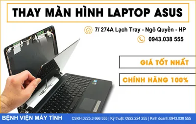 Lỗi màn hình laptop Asus 14 inch Cách khắc phục và Giá thay màn hình Laptop Asus hiện nay