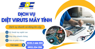 Dịch vụ diệt viruts máy tính chuyên nghiệp, uy tín số 1 Hải Phòng