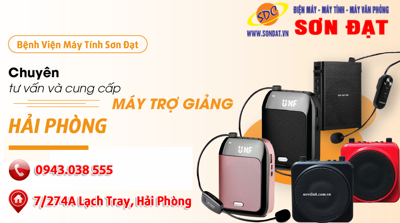 Đơn vị phân phối máy trợ giảng chính hãng, giá rẻ số 1 Hải Phòng