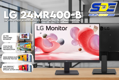 LG ra mắt màn hình 23.8-inch 24MR400-B có tần số quét siêu nhanh