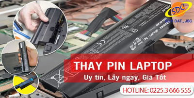 Thay pin laptop lấy ngay, uy tín, chất lượng hàng đầu Hải Phòng