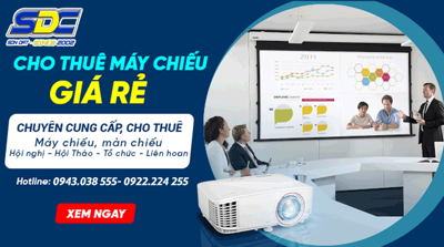 Đơn giá dịch vụ cho thuê màn chiếu, máy chiếu uy tín tại Sơn Đạt.,JSC