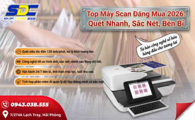 Top Máy Scan Đáng Mua 2026: Quét Nhanh, Sắc Nét, Bền Bỉ 