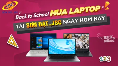 Tựu trường online, sắm ngay laptop tại Sơn Đạt.,JSC 