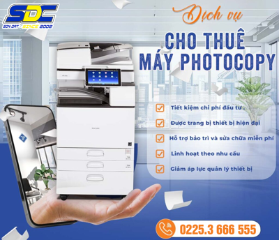 Dịch vụ cho thuê máy in, máy photocopy uy tín, giá rẻ số 1 Hải Phòng